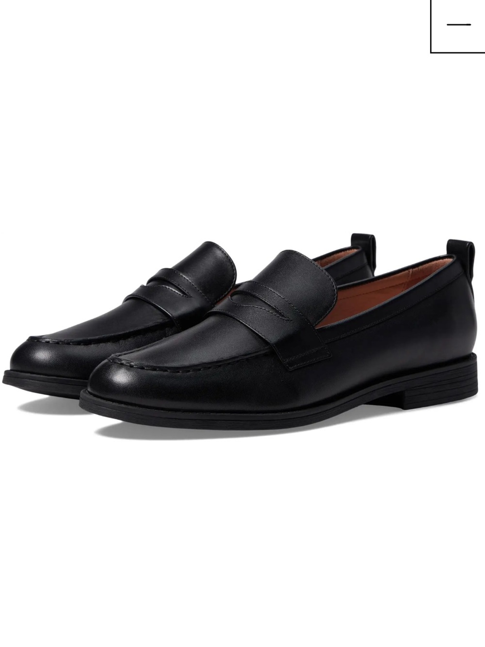 Classic Black Leather Loafers